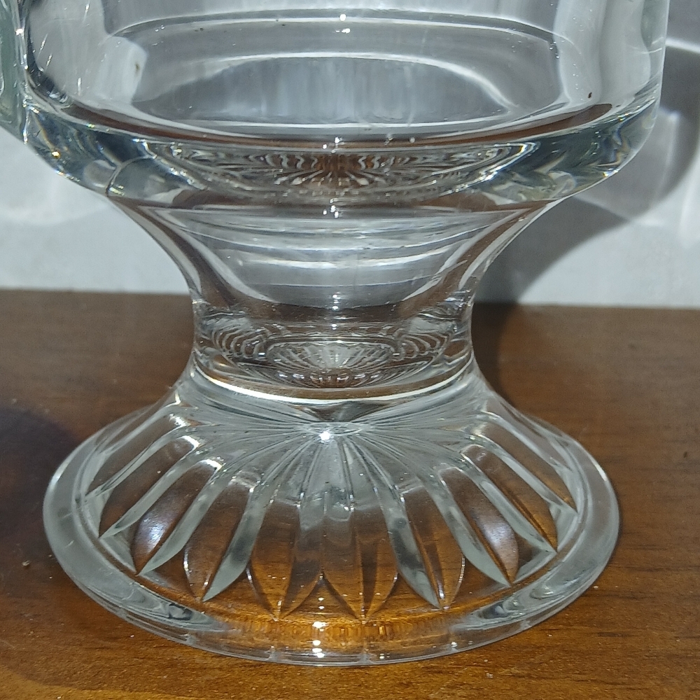Vintage Etched Glass Coffee Mugs Irish Pedestal Cups Princess House - Picture 10 of 13